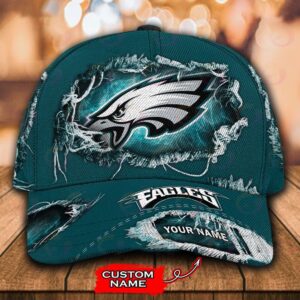 Custom Name Philadelphia Eagles NFL Baseball Classic Cap 1