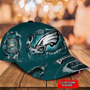 Custom Name Philadelphia Eagles NFL Baseball Classic Cap 2