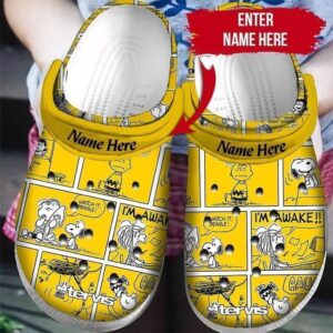 Custom Name Snoopy Clog Shoes For Men Women