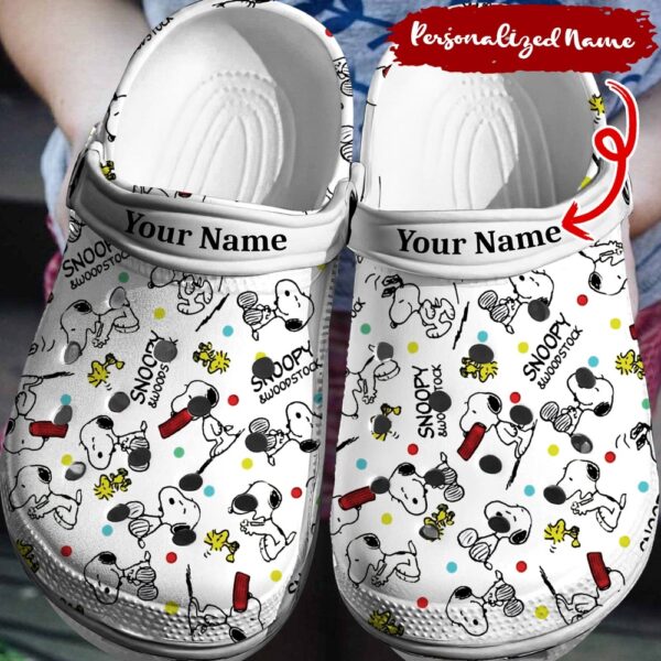 Custom Name  Snoopy  Shoes 3D Clog Shoes For Men Women