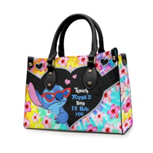 Custom Name Stitch Ohana Forever Women Leather Handbag