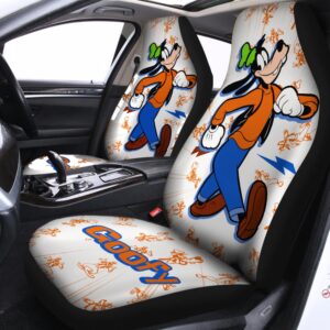 Cute Goofy Cartoon Car Seat Cover Print