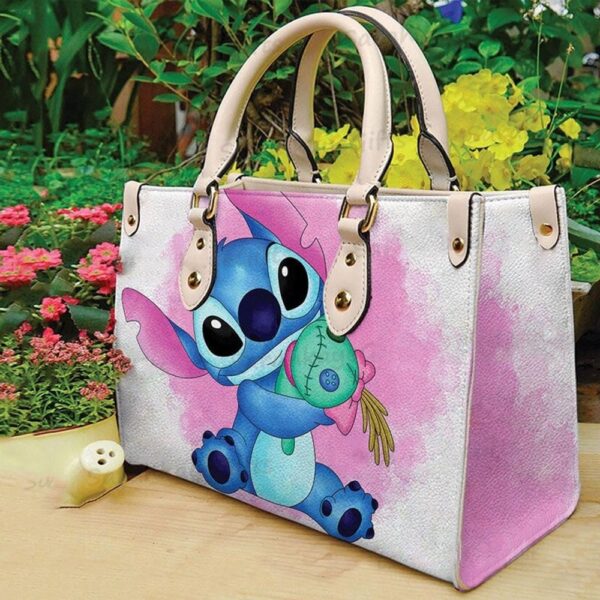 Cute Stitch Disney Cartoon Women Leather HandBag