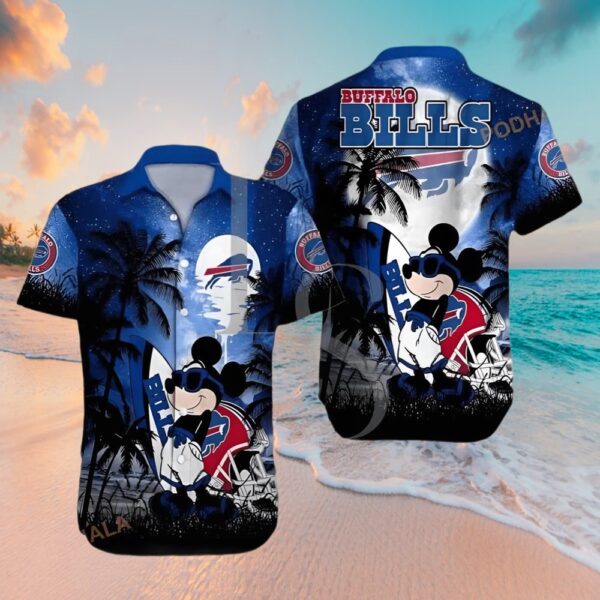 Disney Mickey Mouse Buffalo Bills Hawaiian Shirt