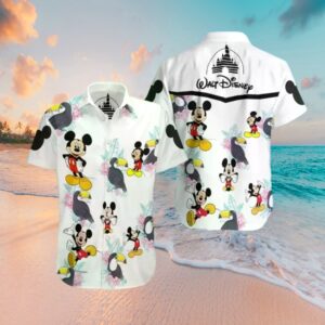 Disney Mickey Mouse Pattern Hawaiian Shirt