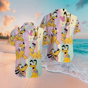 Disney Pluto Cartoon Hawaiian Shirt