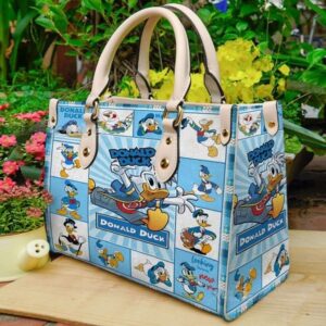 Donald Duck Vintage Women Leather Handbag