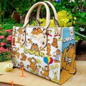 Garfield Cat Vintage Women Leather Handbag