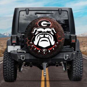 Georgia Bulldogs NCAA Mascot Spare Tire Cover Gift For Campers