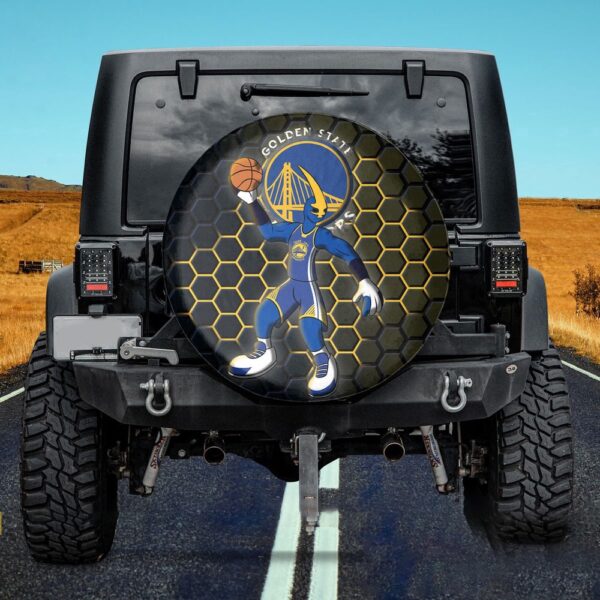 Golden State Warriors NBA Mascot Spare Tire Cover Gift For Campers