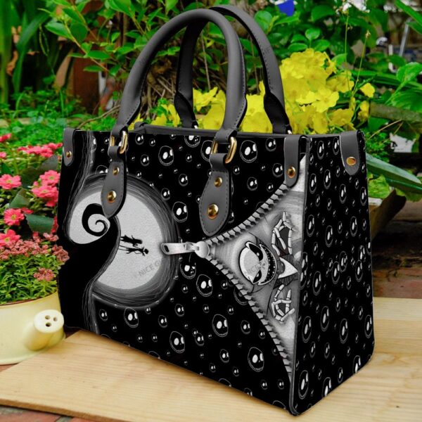 Jack Skellington Cartoon Women 3D Leather Handbag Print