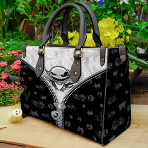 Jack Skellington Movie Pattern Women 3D Leather Handbag