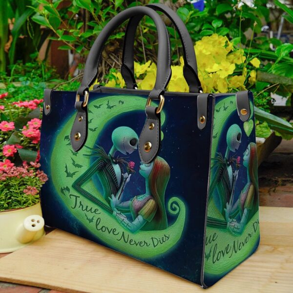 Jack Skellington True Love Never Dies Women 3DLeather Handbag