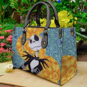 Jack Skellington Women Leather Handbag…