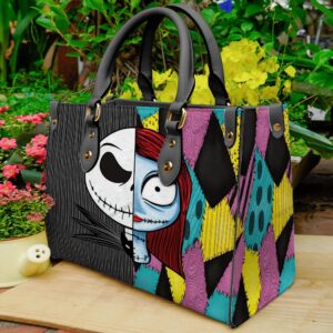 Jack Skellington Women Leather Handbag…