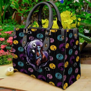 Jack Skellington WomenLeather Handbag Print