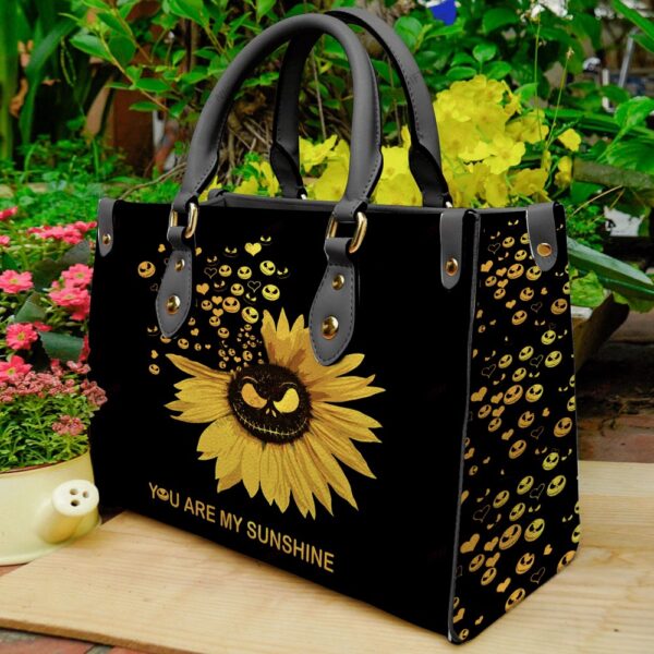 Jack Skellington You Are My Sunshine Women 3DLeather Handbag