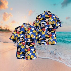 Mickey Mouse Beach Summer Hawaiian…