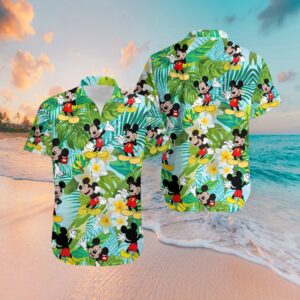 Mickey Mouse Flower Tropical Hawaiian Shirt