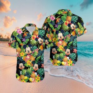 Mickey Mouse Pineapple Tropical Hawaiian…