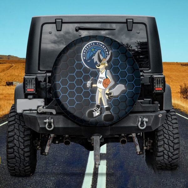 Minnesota Timberwolves NBA Mascot Spare Tire Cover Gift For Campers