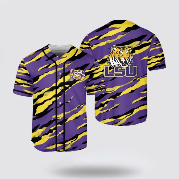 NCAA LSU Tigers Baseball Jersey Shirt