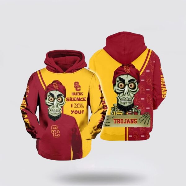 NCAA USC Trojans Cardinal Achmed Gold All Over Print Hoodie Shirt