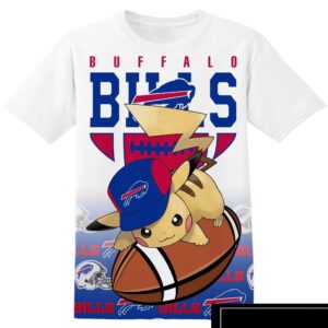 NFL Buffalo Bills Pokemon Pikachu  All Over Print T-Shirt