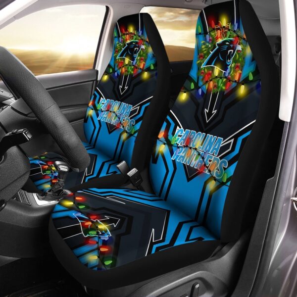 NFL Carolina Panthers Christmas Car Seat Covers