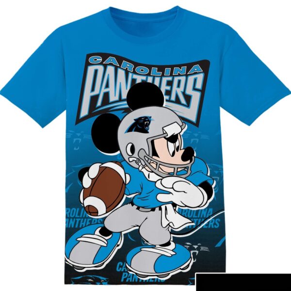 NFL Carolina Panthers Mickey All Over Print T-Shirt