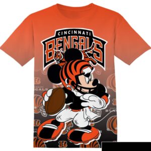 NFL Cincinnati Bengals Mickey All Over Print T-Shirt