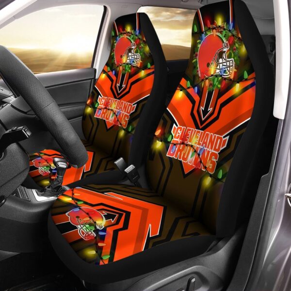 NFL Cleveland Browns Christmas Car Seat Covers