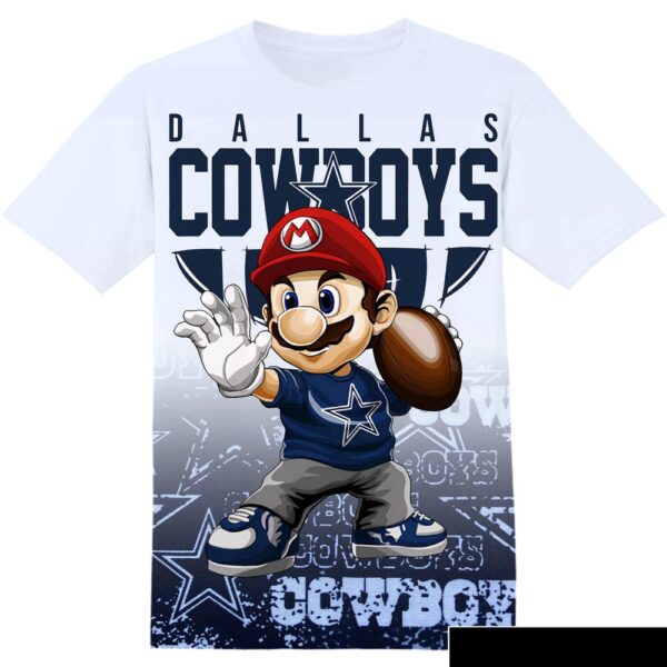 NFL Dallas Cowboys Bros Ball All Over Print T-Shirt