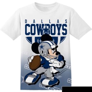 NFL Dallas Cowboys Mickey All Over Print T-Shirt