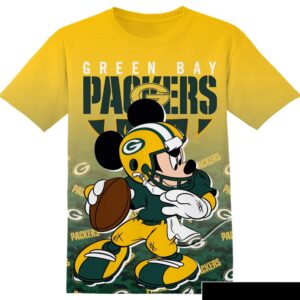 NFL Green Bay Packers Mickey All Over Print T-Shirt