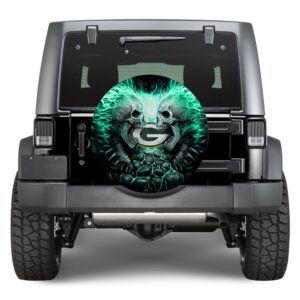 NFL Green Bay Packers Skull Spare Tire Cover Gift For Campers