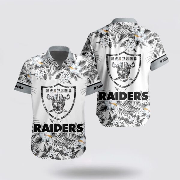 NFL Las Vegas Raiders Special Floral Tropical Hawaiian Shirt