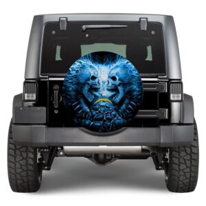 NFL Los Angeles Chargers Skull Spare Tire Cover Gift For Campers