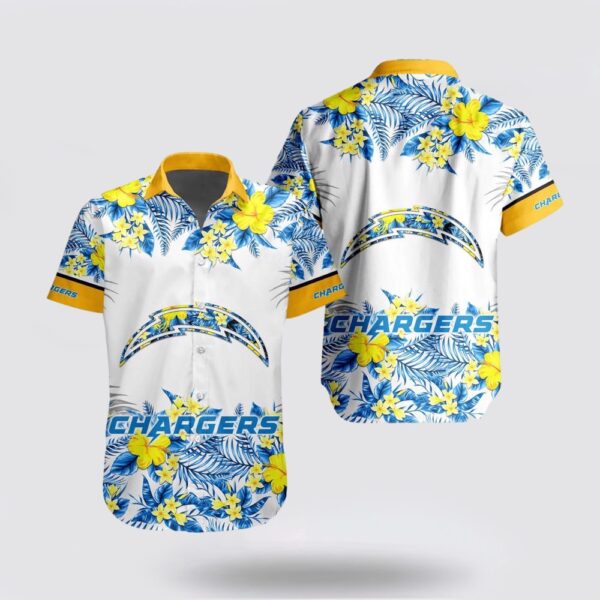 NFL Los Angeles Chargers Special Floral Tropical Hawaiian Shirt