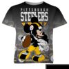 NFL Pittsburgh Steelers Disney Mickey All Over Print T-Shirt