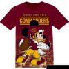 NFL Washington Commanders Disney Mickey All Over Print T-Shirt