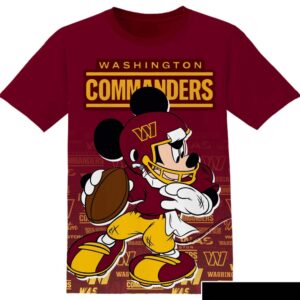 NFL Washington Commanders Disney Mickey…