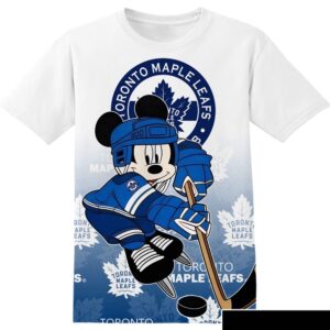 NHL Toronto Maple Leafs Mickey 3D All Over Print T-Shirt For Men Women