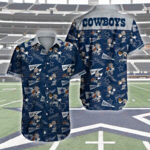 Nfl  Dallas Cowboys Football Logo Mickey Mouse 3dHawaiian Shirt