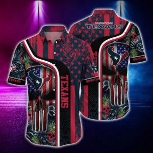 Nfl  Houston Texans And  SkullHawaiian Shirt