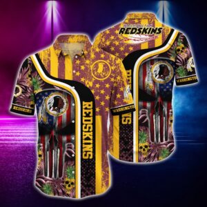 Nfl Washington Redskins And SkullHawaiian…