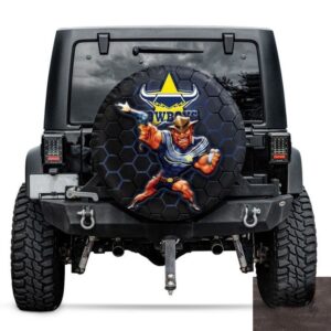 North Queensland Cowboys Nrl Mascot Spare Tire Cover Gift For Campers