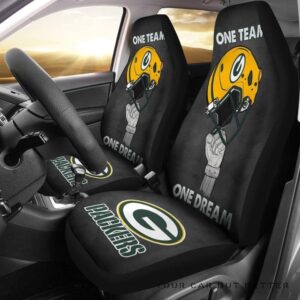 One Team One Dream Green Packers Car Seat Covers