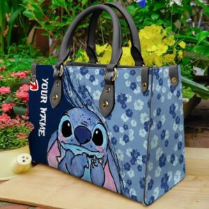 Personalized Name Stitch Disney Leather…