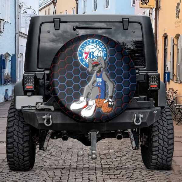 Philadelphia 76ers NBA Mascot Spare Tire Cover Gift For Campers